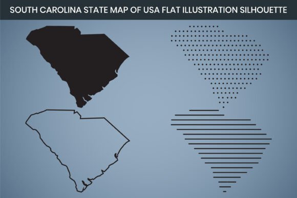 Bringing Character to Your Projects with a South Carolina State Hand Drawn Map USA