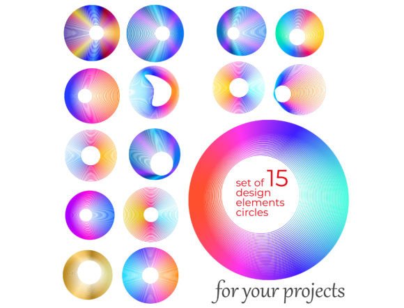 Circle Lines Design: Versatile Circular Art Elements