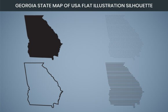 Georgia State Hand Drawn Outline Map US: A Versatile Asset for Creative, Educational, and Business Projects
