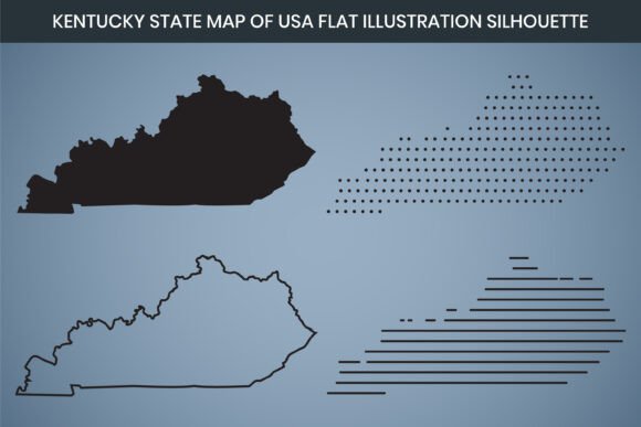 Kentucky State Hand Drawn Outline Map US: A Practical Resource for Creatives, Educators, and Planners