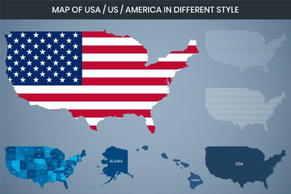 Mastering Visual Data Storytelling with the United States Map Illustration Template