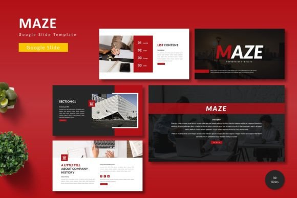 Maze - Google Slide Template: Redefining Presentation Design for the Modern Professional