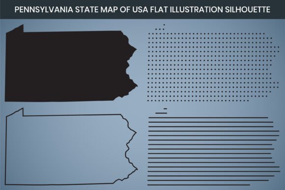Pennsylvania Hand Drawn Map USA: Creative Inspiration