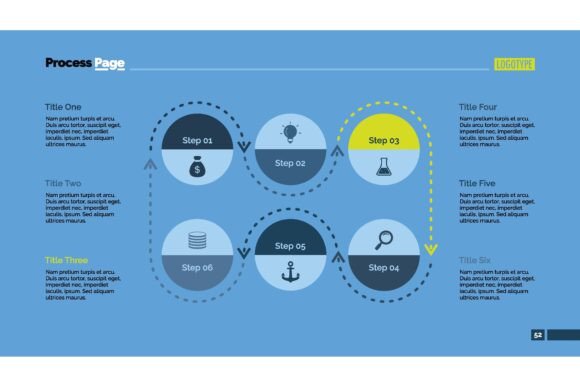 Six Stages Process Chart: Business Data Visualized